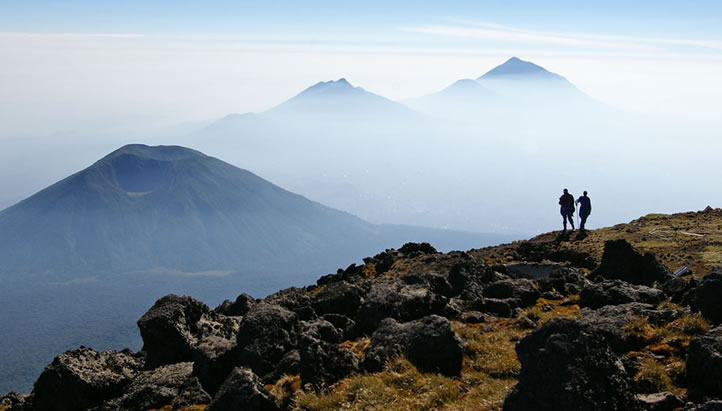 Mount karisimbi, inactive volcano Virunga Mountains