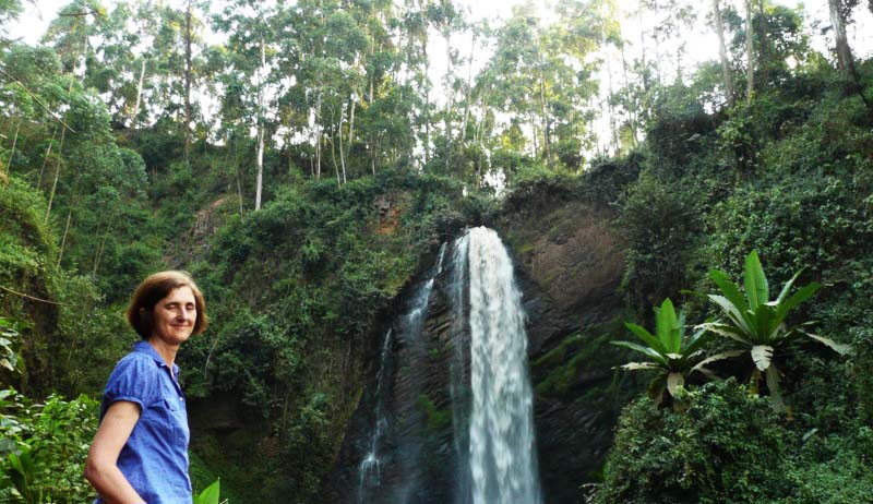 Kisizi falls with SkyTrail zipline, Suspension Bridge, wildlife